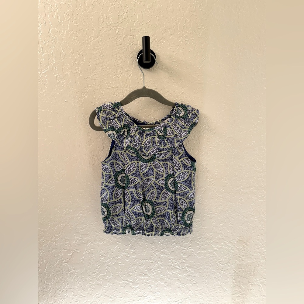 Janie and Jack Kaavia James
Floral Block Print Toddler Girl Top Size 3